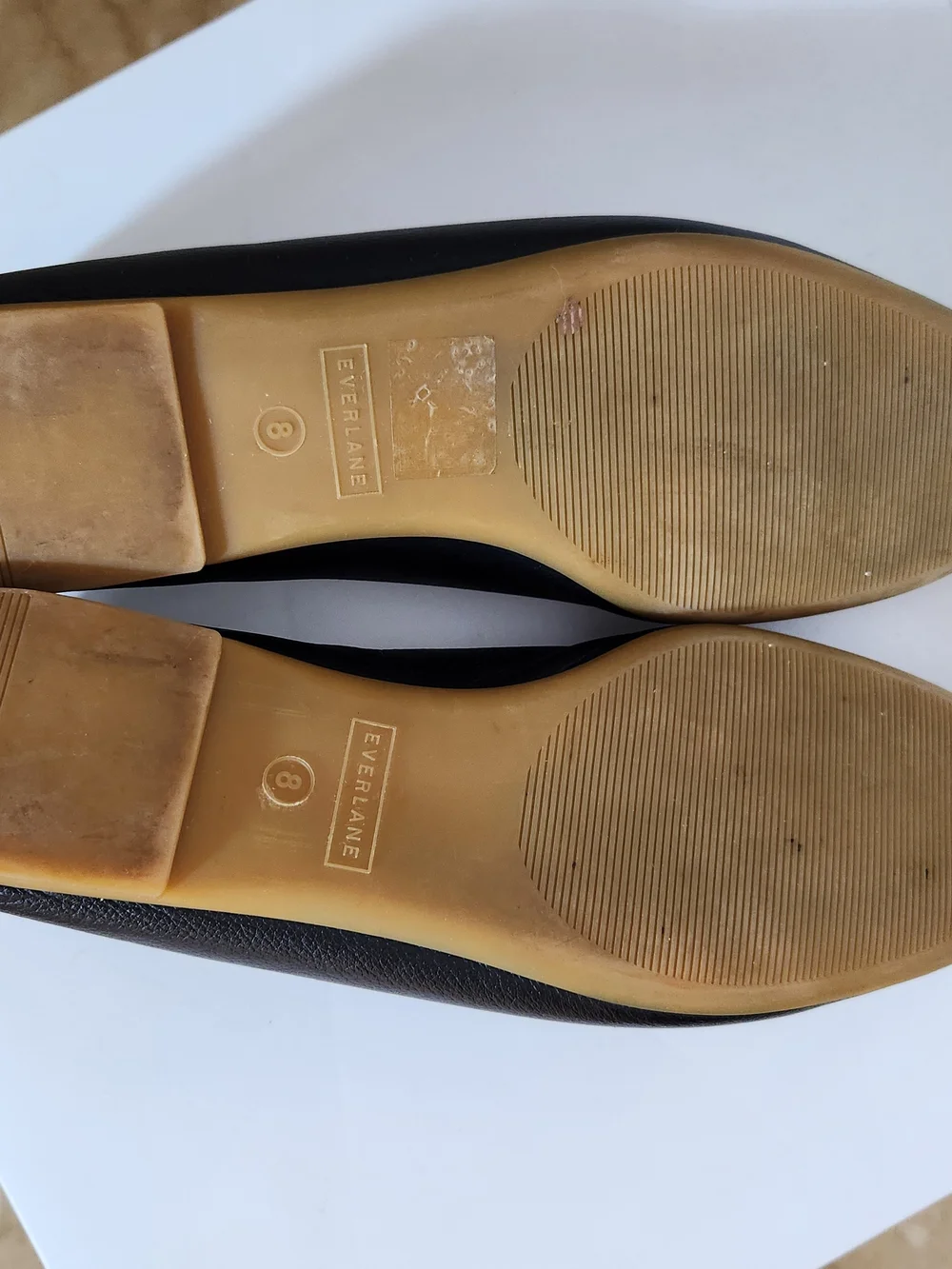 Everlane The Day Glove Black Leather Flats Size 8 - Picture 6 of 7